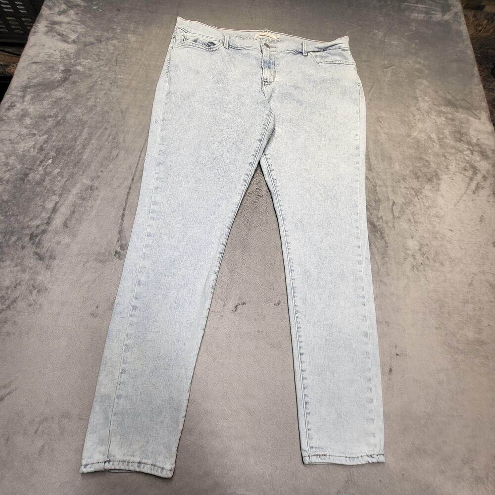 Levi's 710 SUPER SKINNY Jeans Womens 34 Blue Light Wash Skinny Extra-Slim
